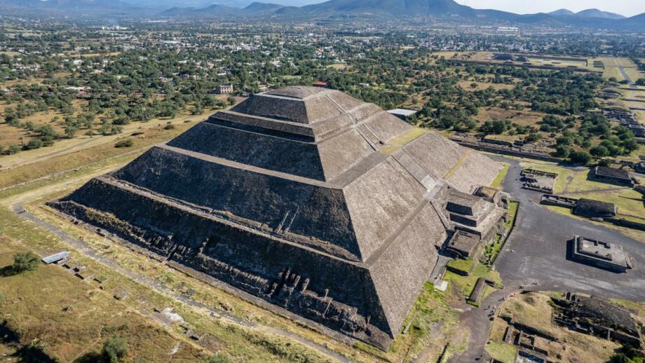 Pyramide von teotihuacan in Mexiko
