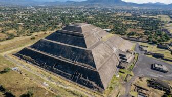 Pyramide von teotihuacan in Mexiko