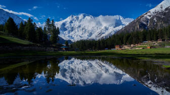 Blick von der Märchenwiese auf den Nanga Parbat
