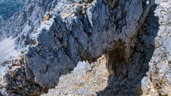 Felsen am Jubiläumsgrat