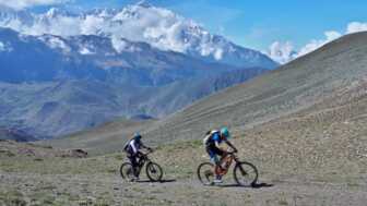 in Mountainbiker in Nepal