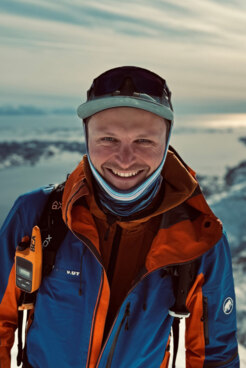 Bergführer Tobias Kostenbader mit purer Freude am Berg