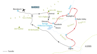 Die Karte der Tour RAMATL.