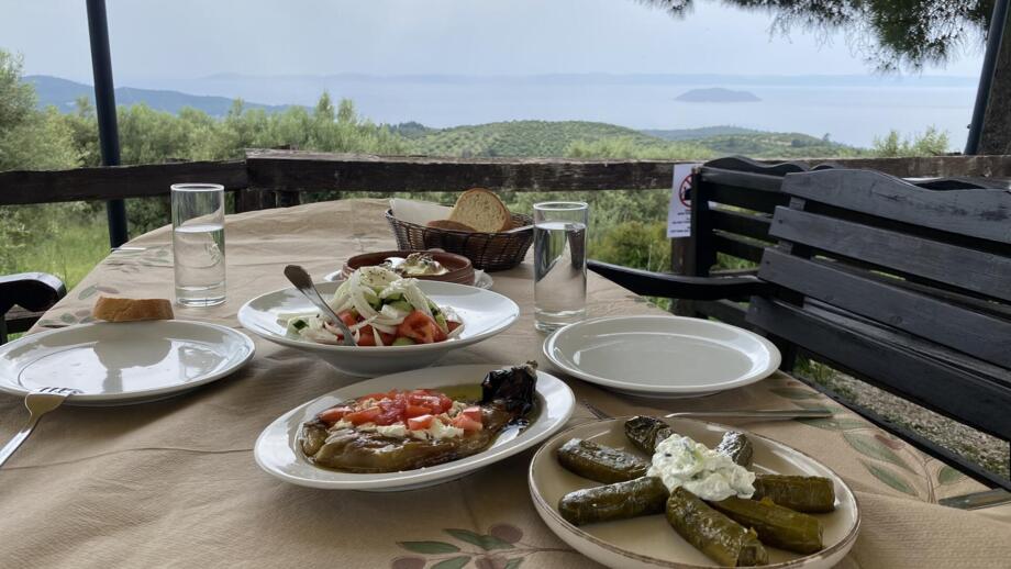 Griechische Mezes auf Chalkidiki