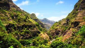 Grünes Paul Tal auf santo Antao zum Wandern