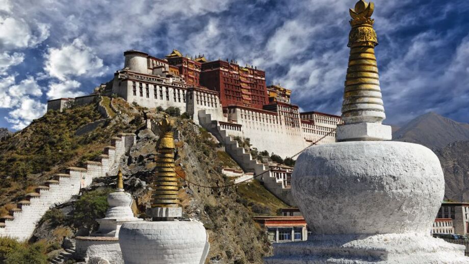 Aufnahme des  Potala-Palast in Tibet