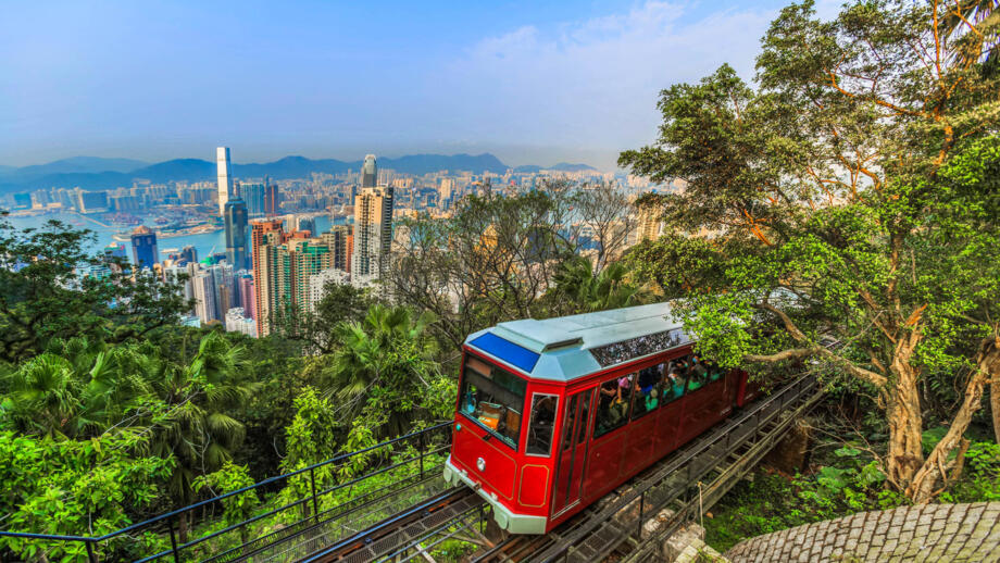 China Blick vom Victoria Peak auf Hongkong