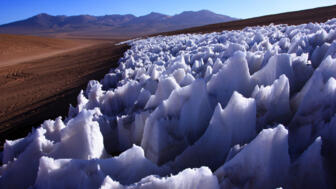 Büßereis am Nevado Acotango