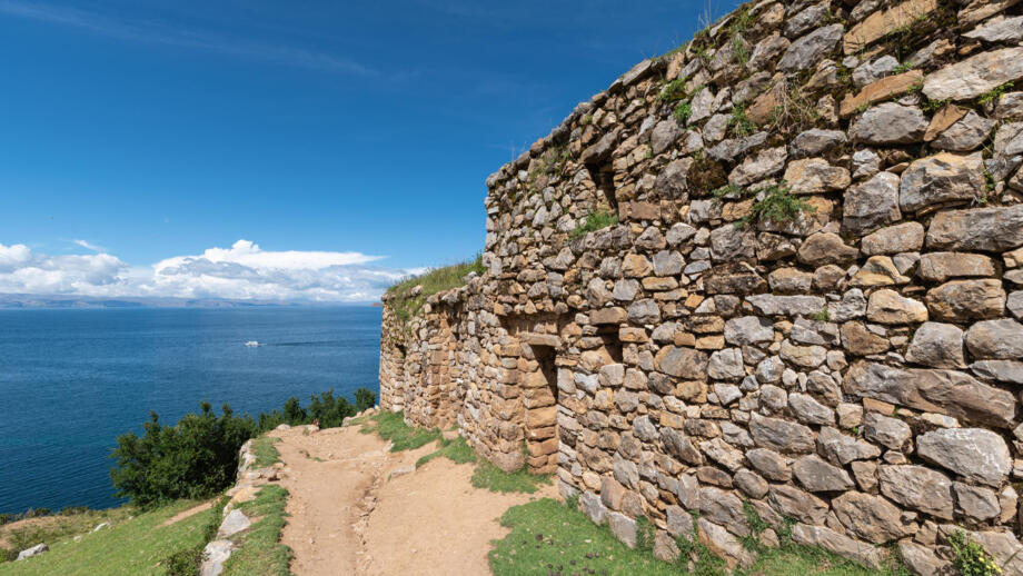 Inkaruine auf der Sonneninsel im Titicacasee