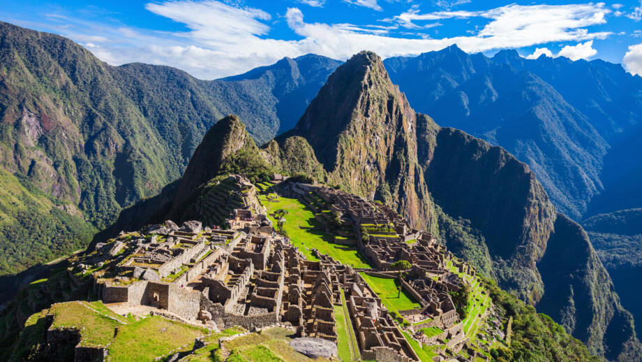Weltkulturerbe Machu Picchu mit dem Huayna Picchu