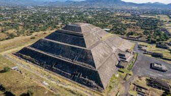 Pyramide von teotihuacan in Mexiko