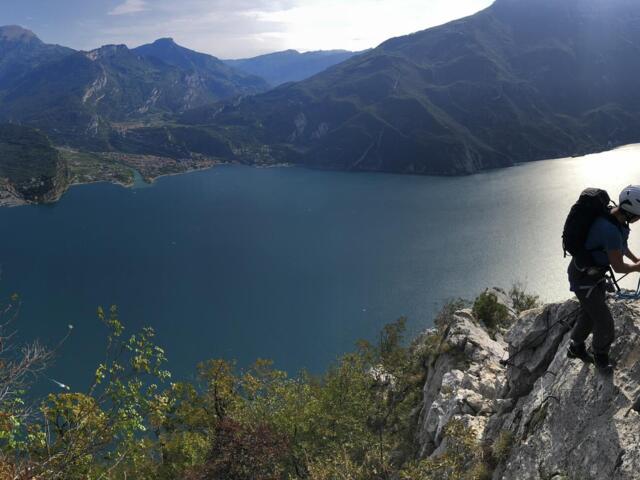 Klettersteig über dem Gardasee