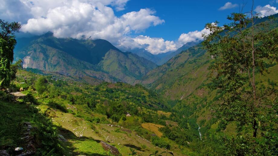 Tal im Annapurnagebiet