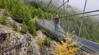 Hängebrücke über Gornerschlucht, Zermatt
