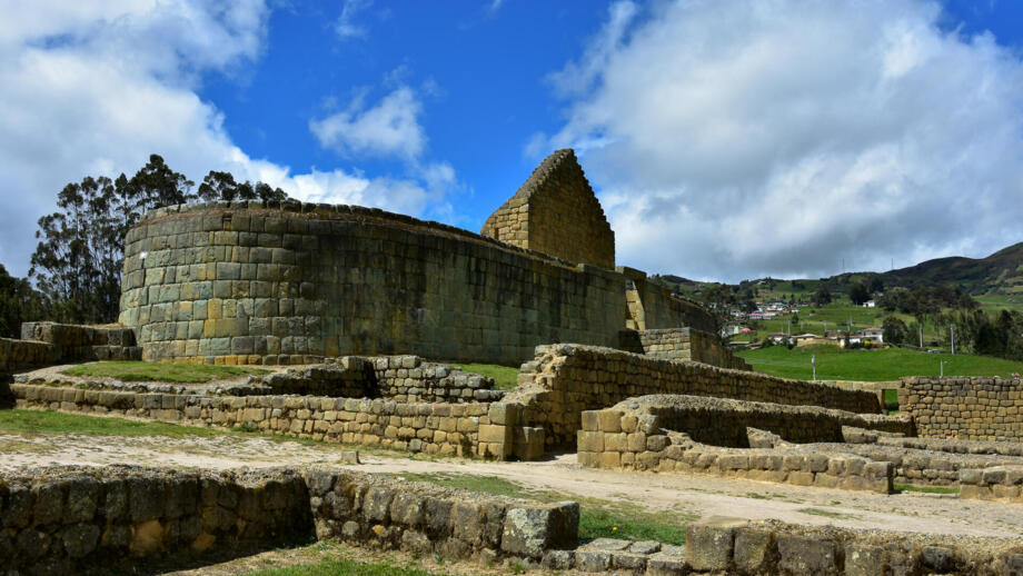 Inkaruinen in Ingapirca in Ecuador