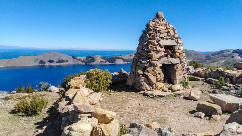 Inkaruine auf der Isla del Sol im Titicacasee