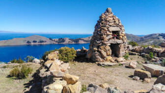 Inkaruine auf der Isla del Sol im Titicacasee