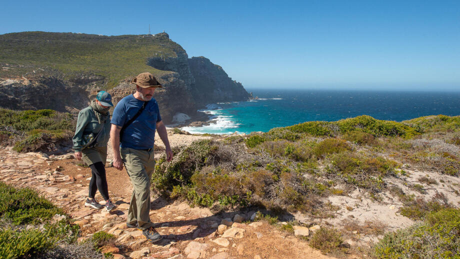 Wanderer auf der Kap-Halbinsel in Südafrika