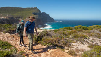 Wanderer auf der Kap-Halbinsel in Südafrika