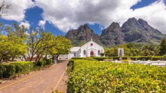 Kirche in Stellenbosch, Südafrika