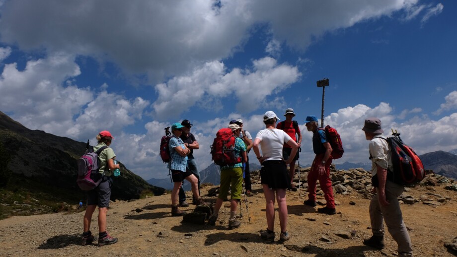 Gruppe beim Wandern