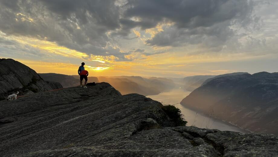 Sonnenuntergang über dem Lysefjord
