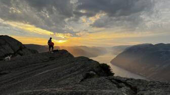 Sonnenuntergang über dem Lysefjord