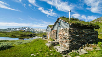 Kleine Hütten in Norwegen