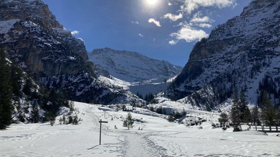 Aufstieg zur Faneshütte