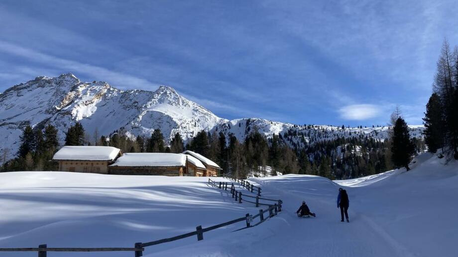 Abstieg von der Faneshütte