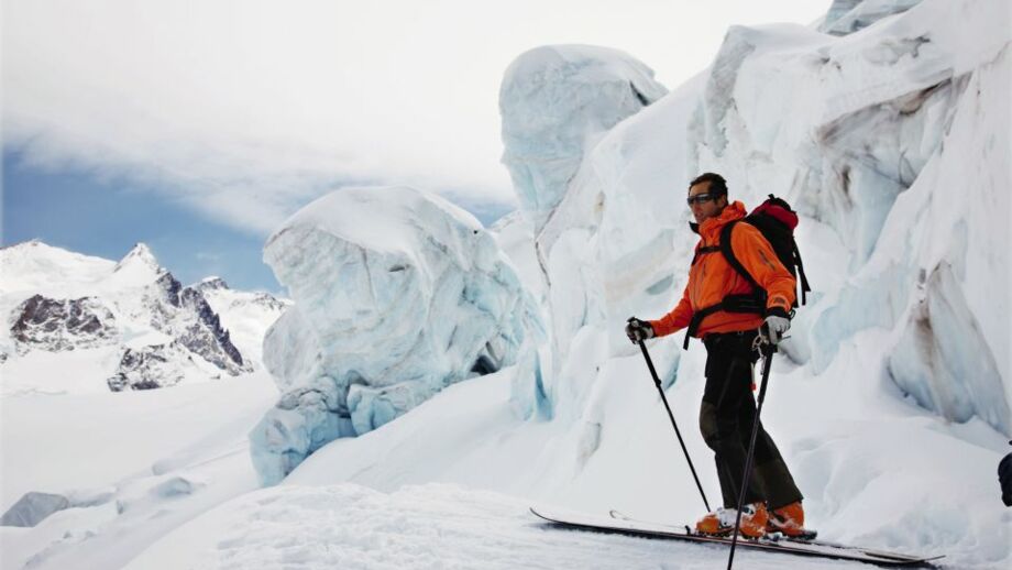 Großer Gletscherbruch Haute Route Winter