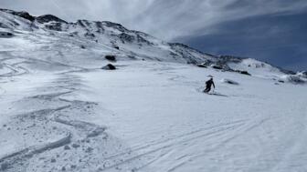 Die verdiente Abfahrt nach der Skitour