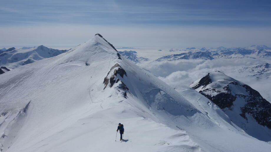 Aufstieg am Grat rund um die Zufallhütte